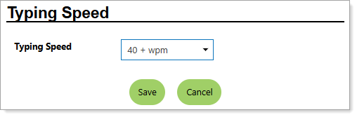 Personal Profile – Background Tab – Additional Employer Searchable Items – Indicating Your Typing Speed