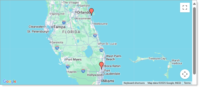 Employer Locations Map