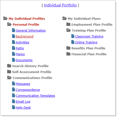 Partially Expanded Folder Trees