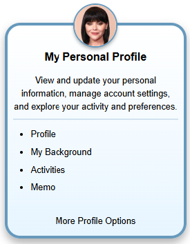 My Personal Profile Widget